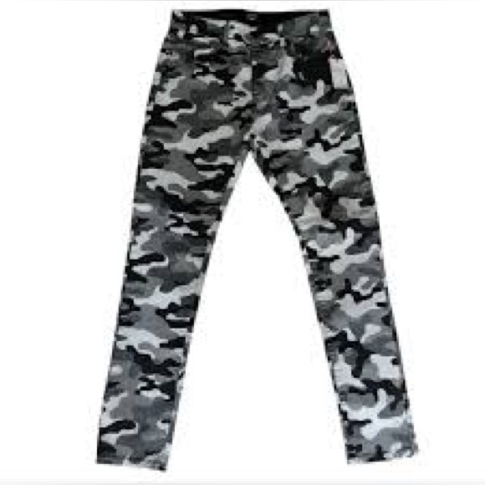 Urban Camo Slim Straight Jeans